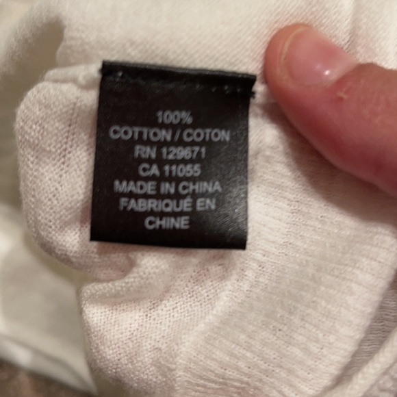 Skull cashmere white burnout long sleeve Small - Picture 4 of 5